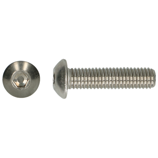 Bolkopschroef ISO 7380 RVS A2 M 10 X 35 - 100 stuks