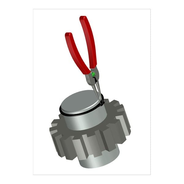 Borgring voor as DIN 471 gefosfateerd 26mm - 100 stuks