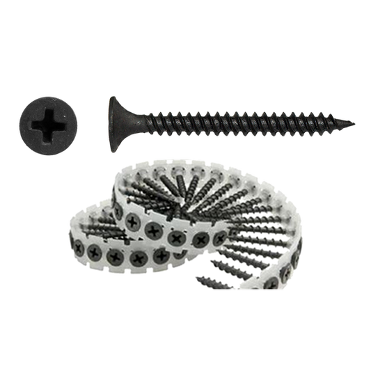 Snelbouwschroef 3,5 x 25 fijne draad op band  - 1000 stuks