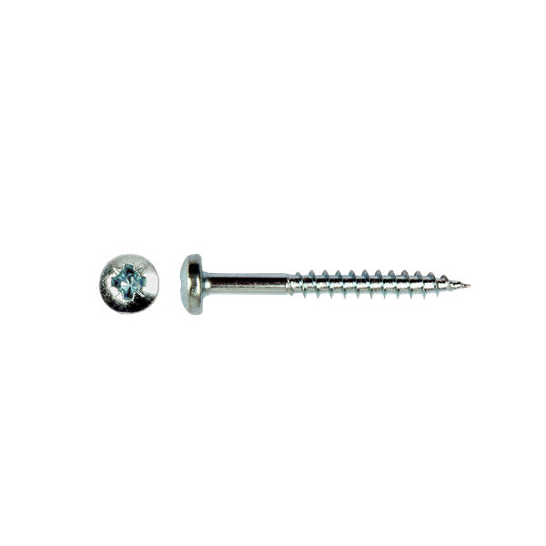 Spaanplaatschroef bolkop verzinkt PZ 5,0 x 70 - 100 stuks