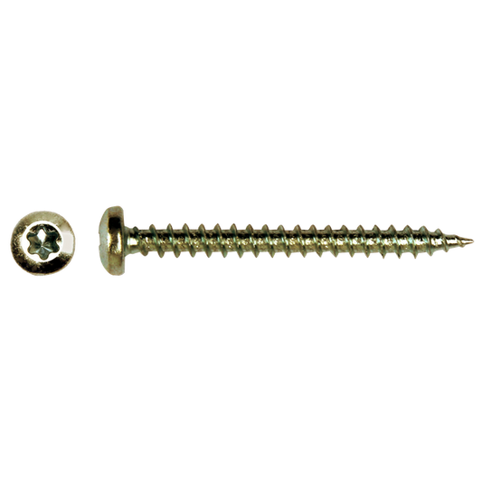 Spaanplaatschroef bolkop RVS A2 TX 4,0 x 30  - 200 stuks