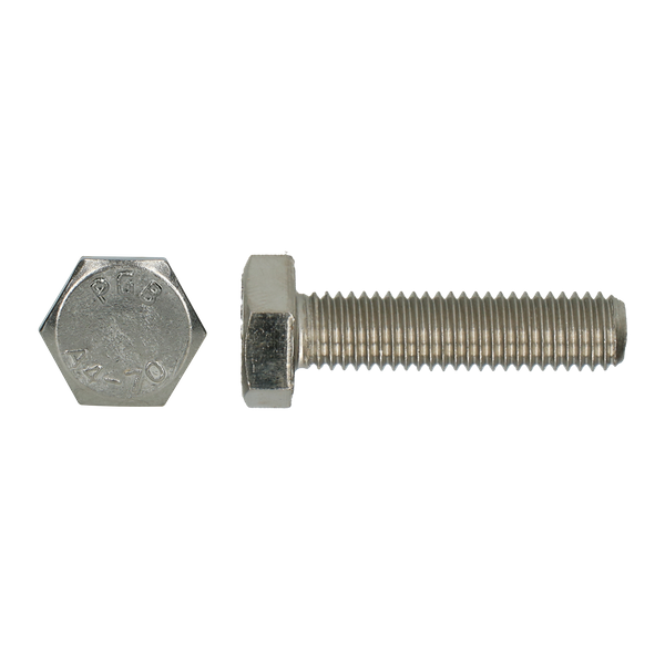 Zeskantbout DIN 933 RVS A4 M 6 X 12 - 200 stuks