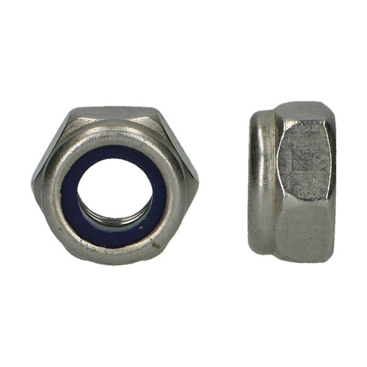 Borgmoer DIN 985 RVS A2 M6 - 200 stuks
