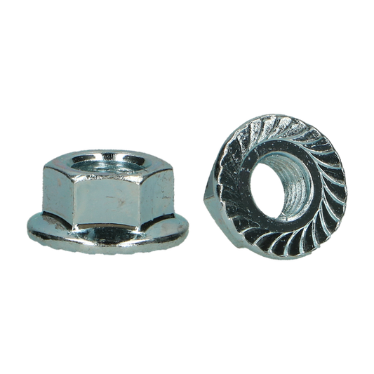 Flensmoer DIN 6923 gekarteld EV M4 - 1000 stuks