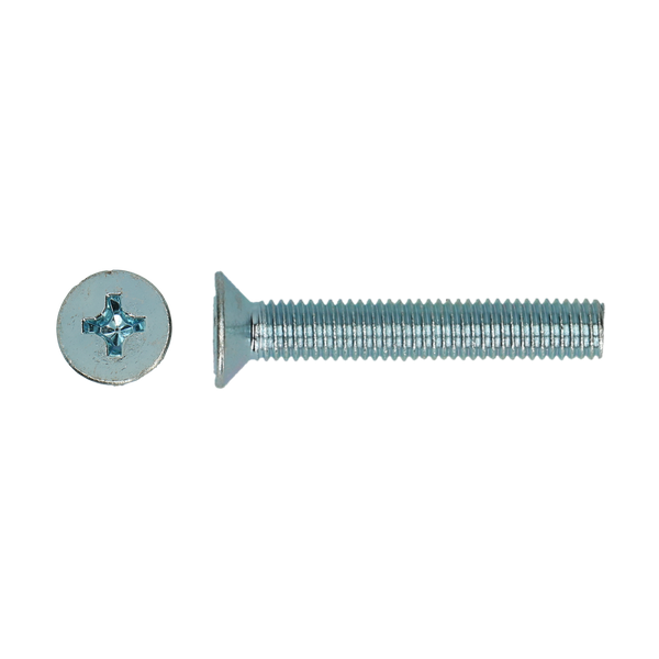 Metaalschroef verzonken kruiskop DIN 965 EV M 4 X 10 - 200 stuks