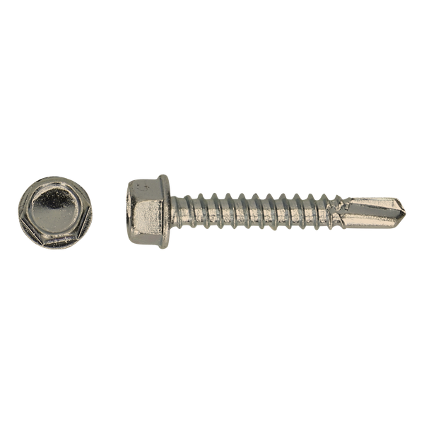 Zelfborende zeskantschroef DIN 7504K RVS 4,2 x 16 - 1000 stuks
