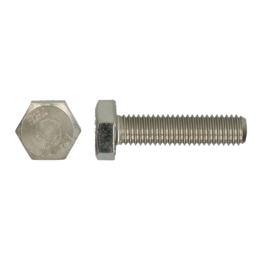 Zeskantbout DIN 933 RVS A2 M 4 X 10 - 200 stuks