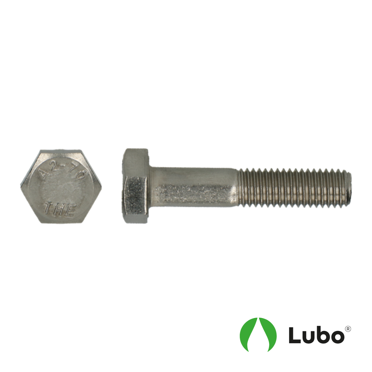 Zeskantbout DIN 931 RVS A2 LUBO Lubrication
