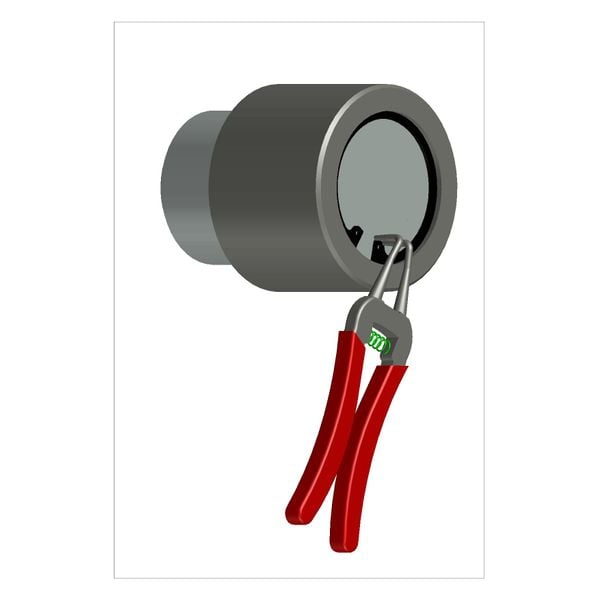 Borgring voor gat DIN 472 gefosfateerd 34mm - 50 stuks