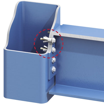 LINDAPTER Hollo-Bolt™ Hexagonal HB M10x70 Zn - 50 stuks